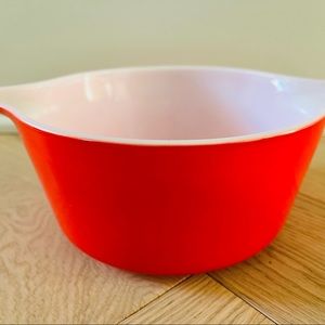 Vintage Pyrex Casserole Dish Friendship 1-1/2 Quart Red model 474-b No Lid